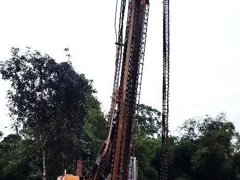 Micropile, Sg. Kenderong Bridge Upgrading